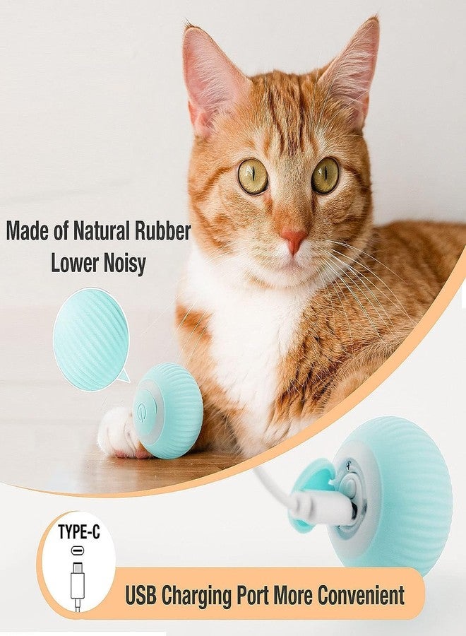Scribify Interactive Smart Cat Ball,Quiet Cat Toys for Indoor Cats Adult Automatic 360° Rotating Kitten Toys,Intelligent Automatic Mobile Ball USB Charging Pet Toy,Fun Gift for Kitten - Image 3